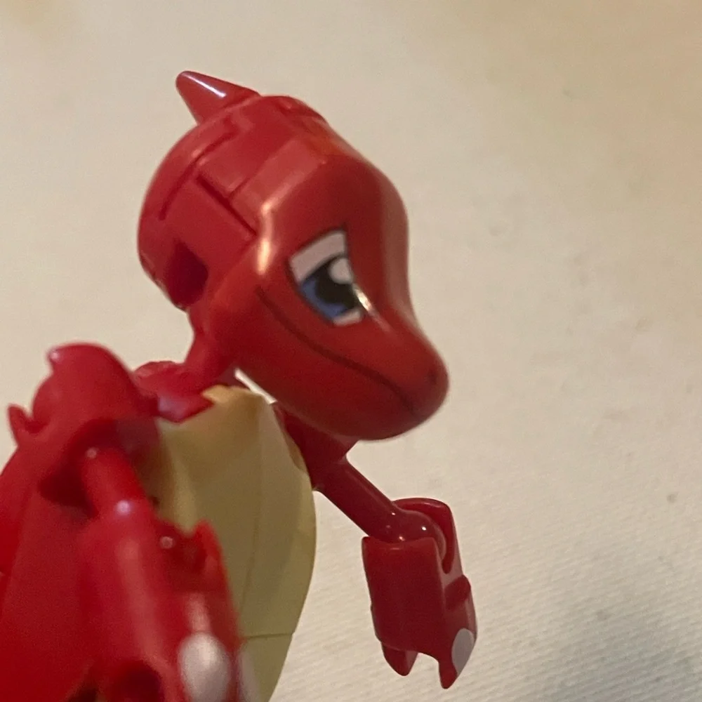 Red and Yellow Lego dinosaur or Dragon